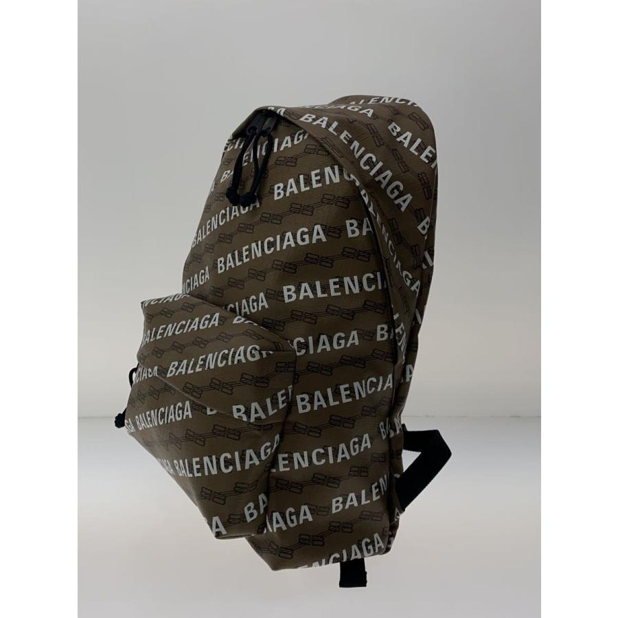 BALENCIAGA◇シグナチャーバックパック/BBモノグラム/リュック/PVC/CML 