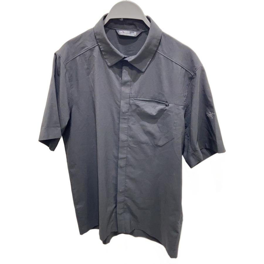 ARC'TERYX◇T/SKYLINE SS SHIRT/半袖シャツ/S/ポリエステル/BLK