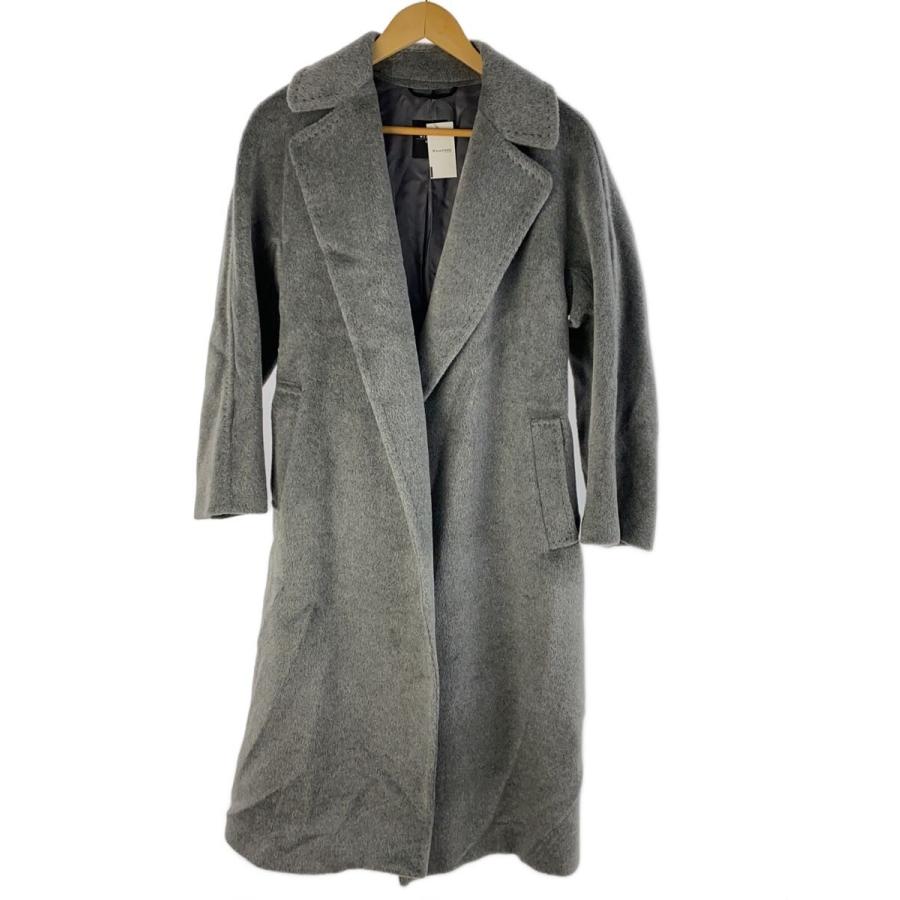 MAXMARA WEEKEND◇コート/36/ウール/GRY/501604236/アルパカ混