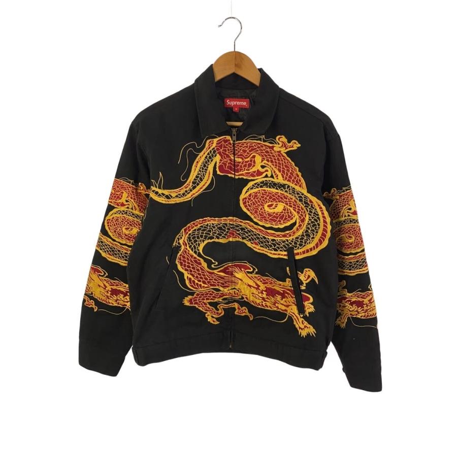 Supreme◇18AW/Dragon Work Jacket/S/コットン/BLK/18AW/Dragon Jacket
