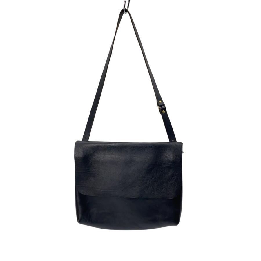 hertz半被せショルダーバッグS HERZ◇半かぶせショルダーバック/レザー/BLK : セカンドストリート