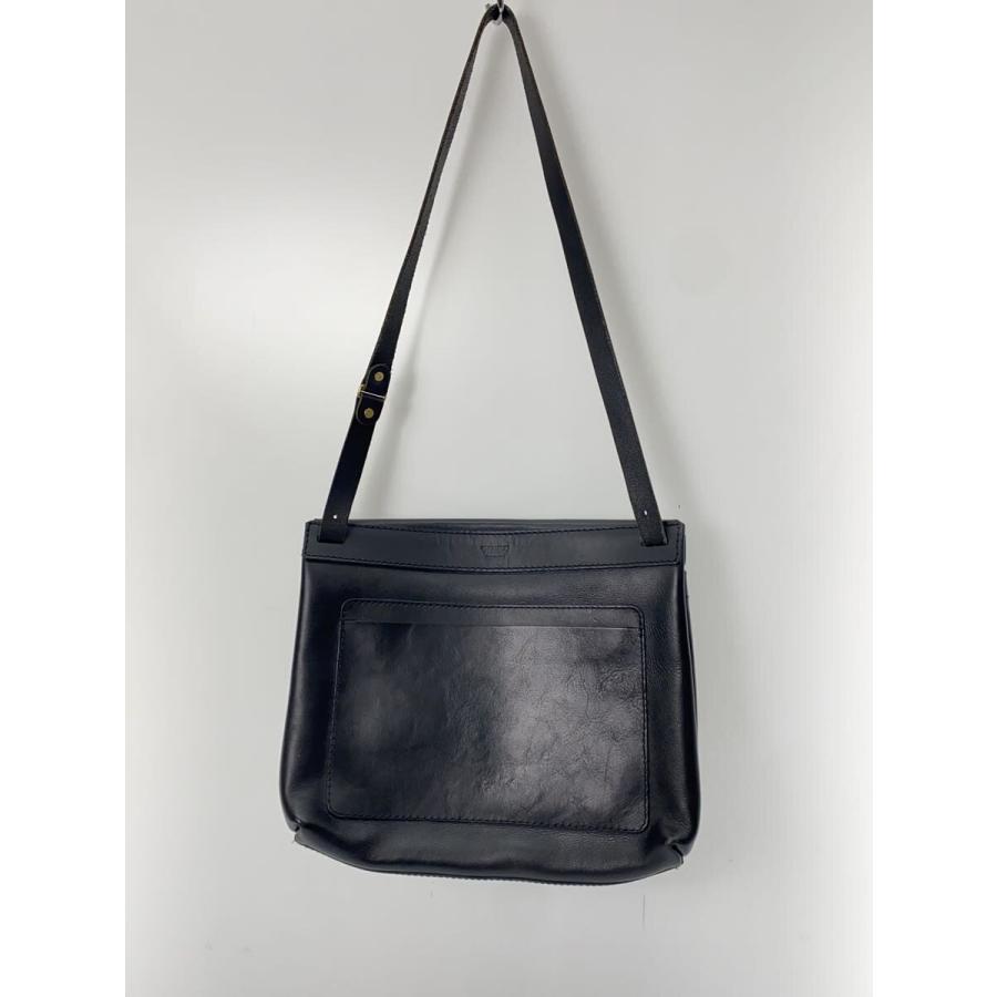 hertz半被せショルダーバッグS HERZ◇半かぶせショルダーバック/レザー/BLK : セカンドストリート