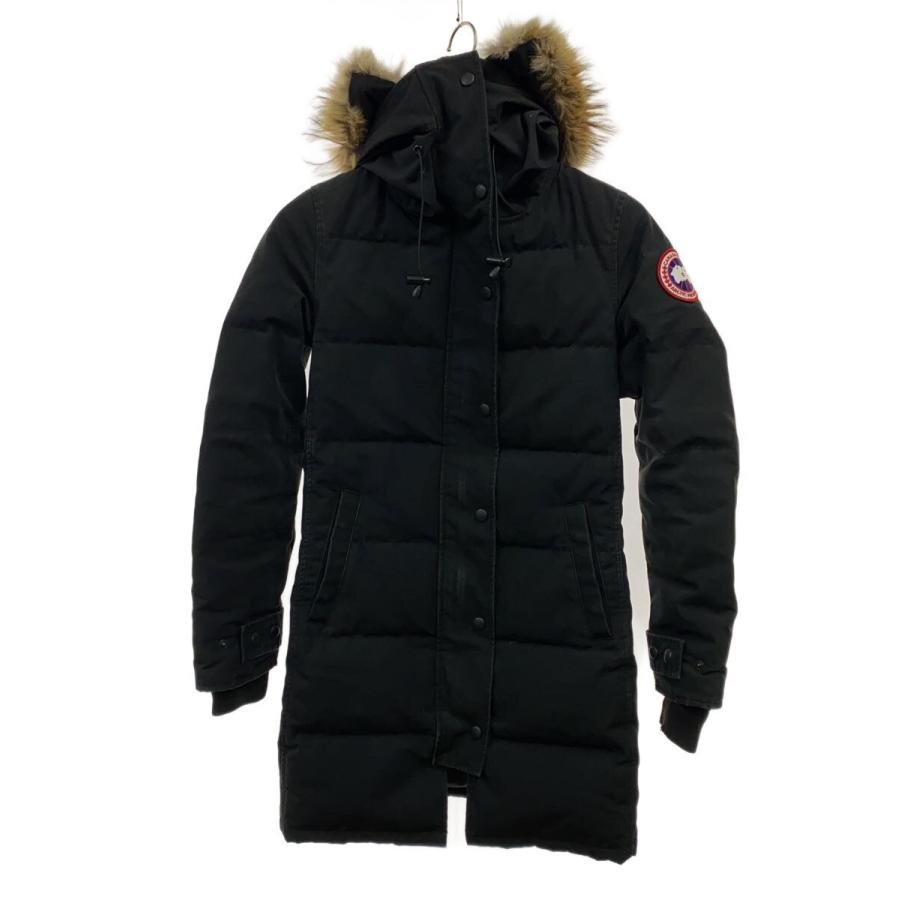 CANADA GOOSE◇MACKENZIE/ダウンジャケット/S/ポリエステル/BLK/黒