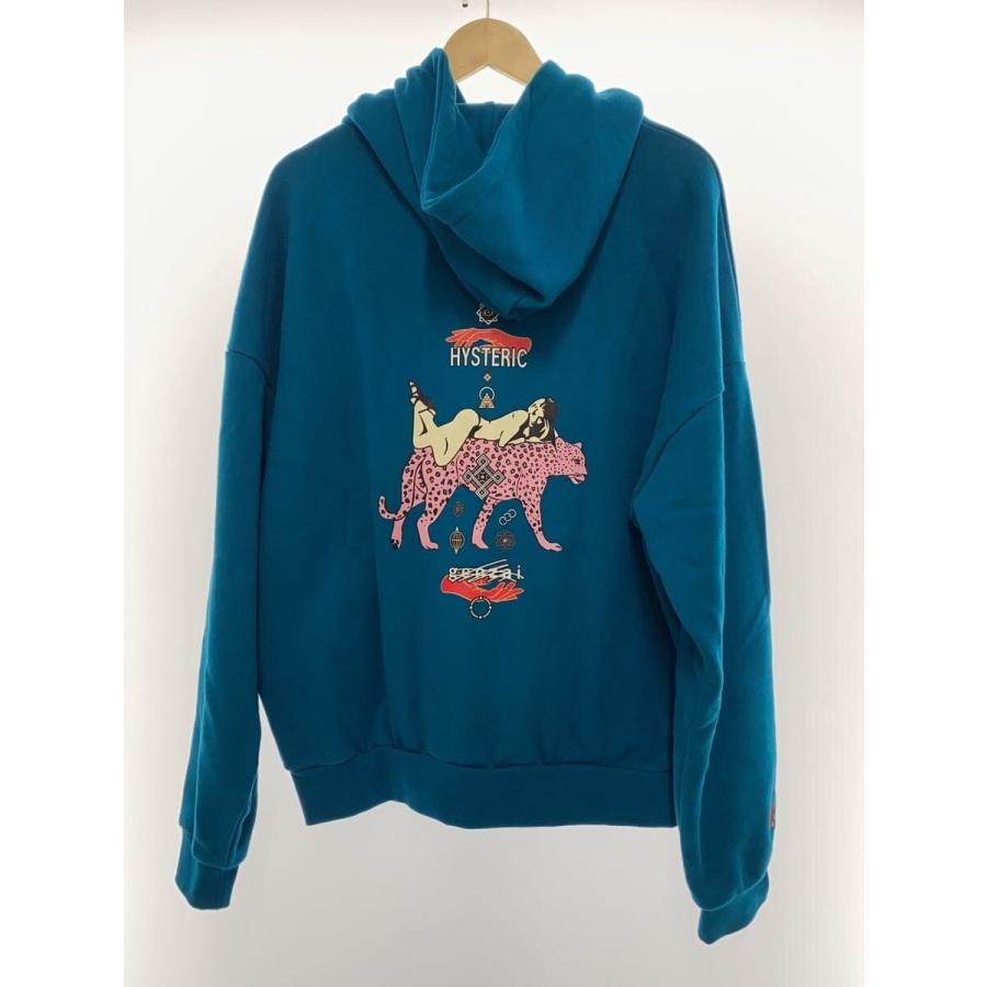 Hysteric glamour × genzai パーカー HYSTERIC GLAMOUR◇×genzai/パーカー/L/コットン/BLU/プリント