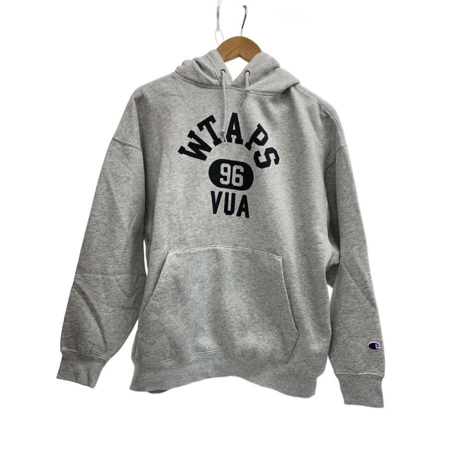 Champion◇×WTAPS/Academy/Hooded/CTPL/パーカー/M/GRY/C8-B114 