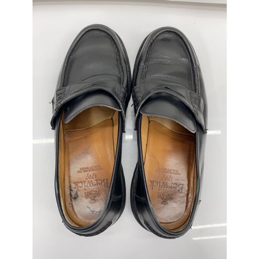 Berwick◇ローファー/UK7/BLK/177202 5293/コインローファー/履きジワ