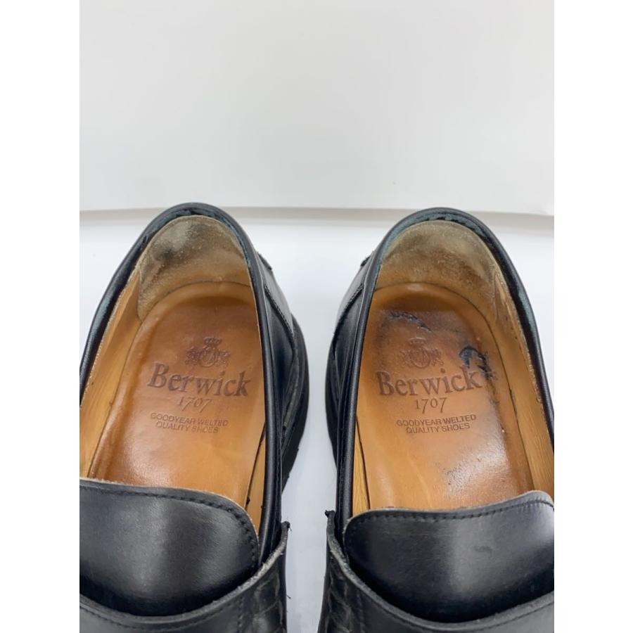 Berwick◇ローファー/UK7/BLK/177202 5293/コインローファー/履きジワ