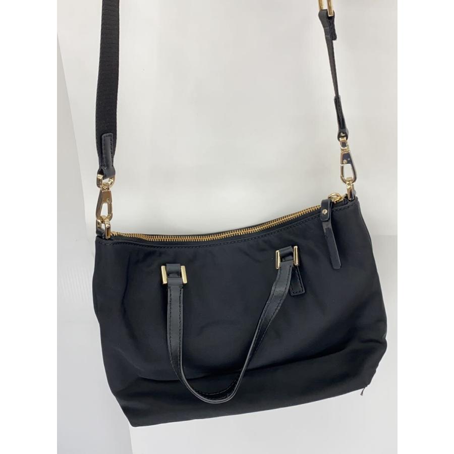kate spade new york◇ショルダーバッグ/ナイロン/BLK// : セカンド