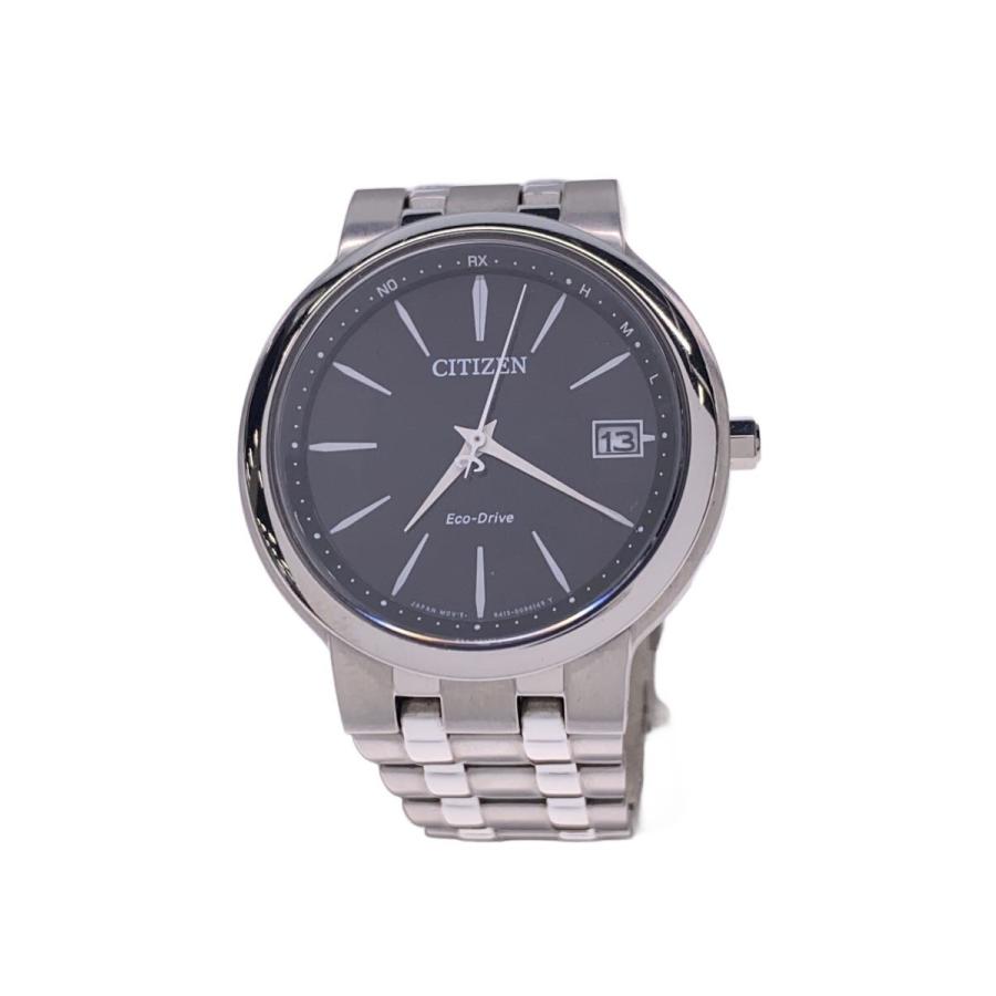 CITIZEN Eco-Drive H415 ソーラー 新品未使用 シチズン CITIZEN◇ソーラー腕時計/アナログ/チタン/BLK/SLV/h415-s063311