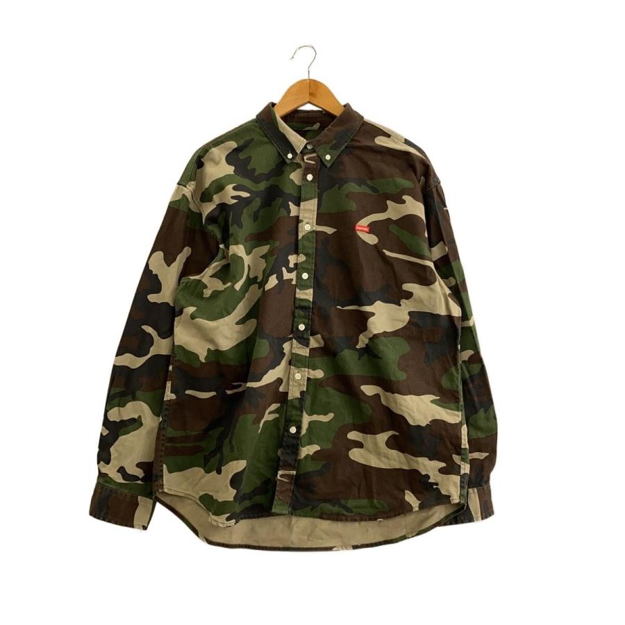 Supreme◇25AW/Small Box Denim Shirt Woodland Camo/L/コットン