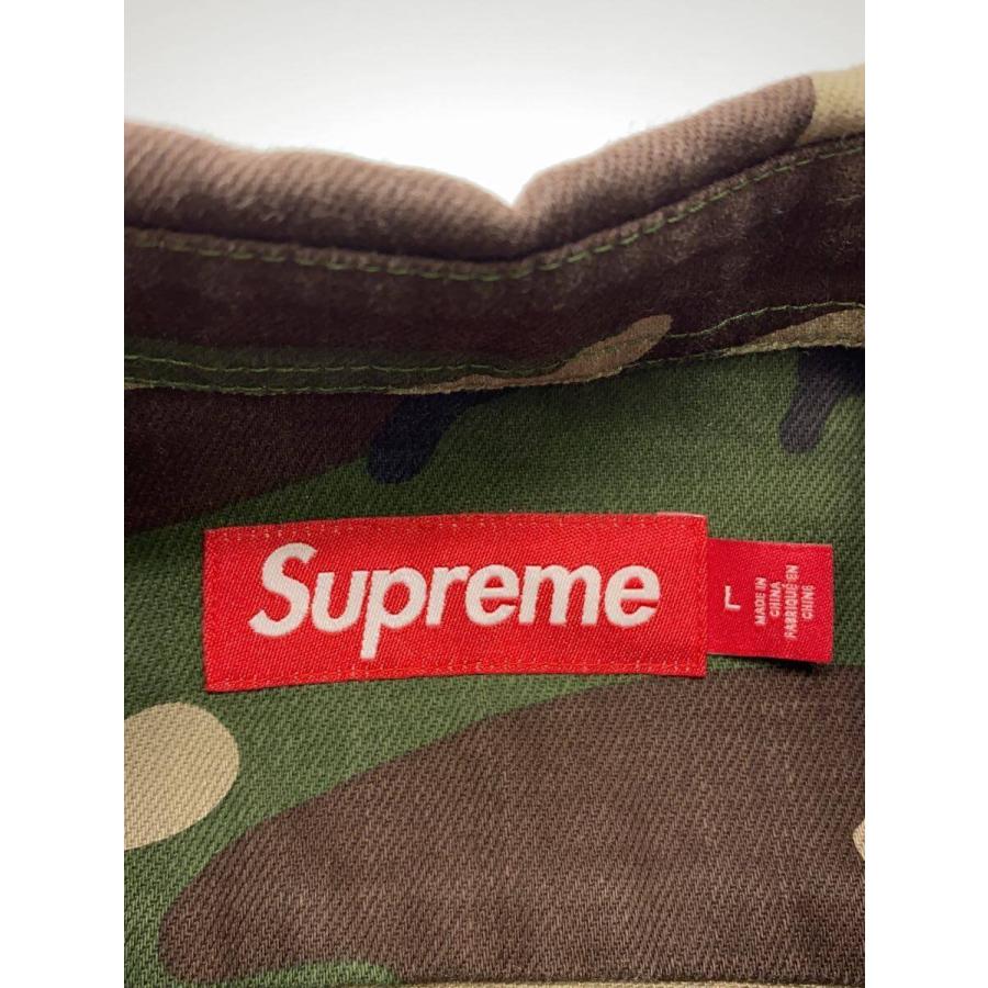Supreme◇25AW/Small Box Denim Shirt Woodland Camo/L/コットン