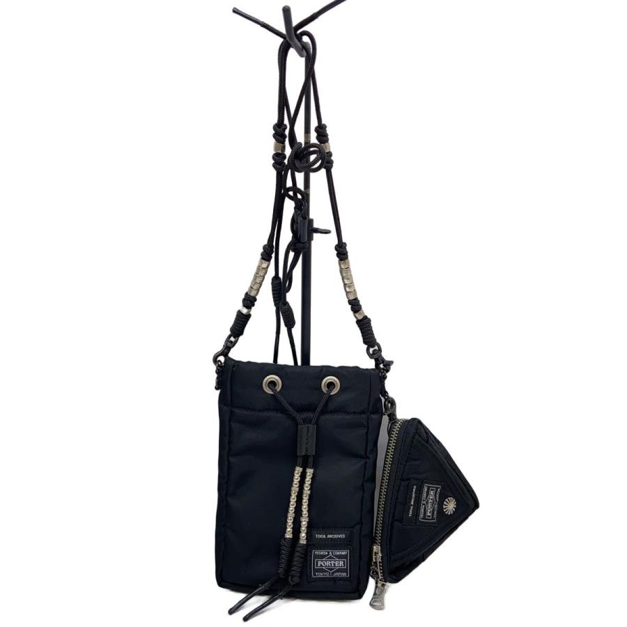 【美品】TOGA PORTER ショルダーバッグ ストリング PORTER◇×TOGA ARCHIVES/ストリングバッグ/BLK// : セカンドストリート