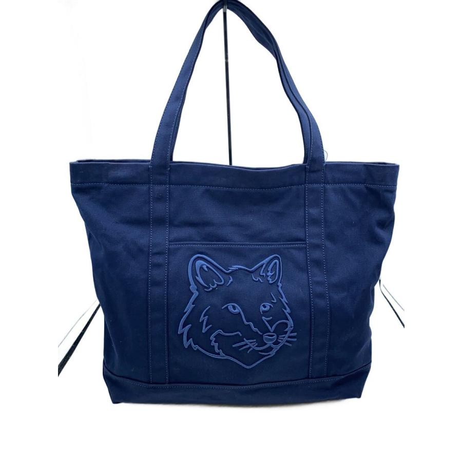 MAISON KITSUNE◇トートバッグ/コットン/NVY/LW05104WW0107