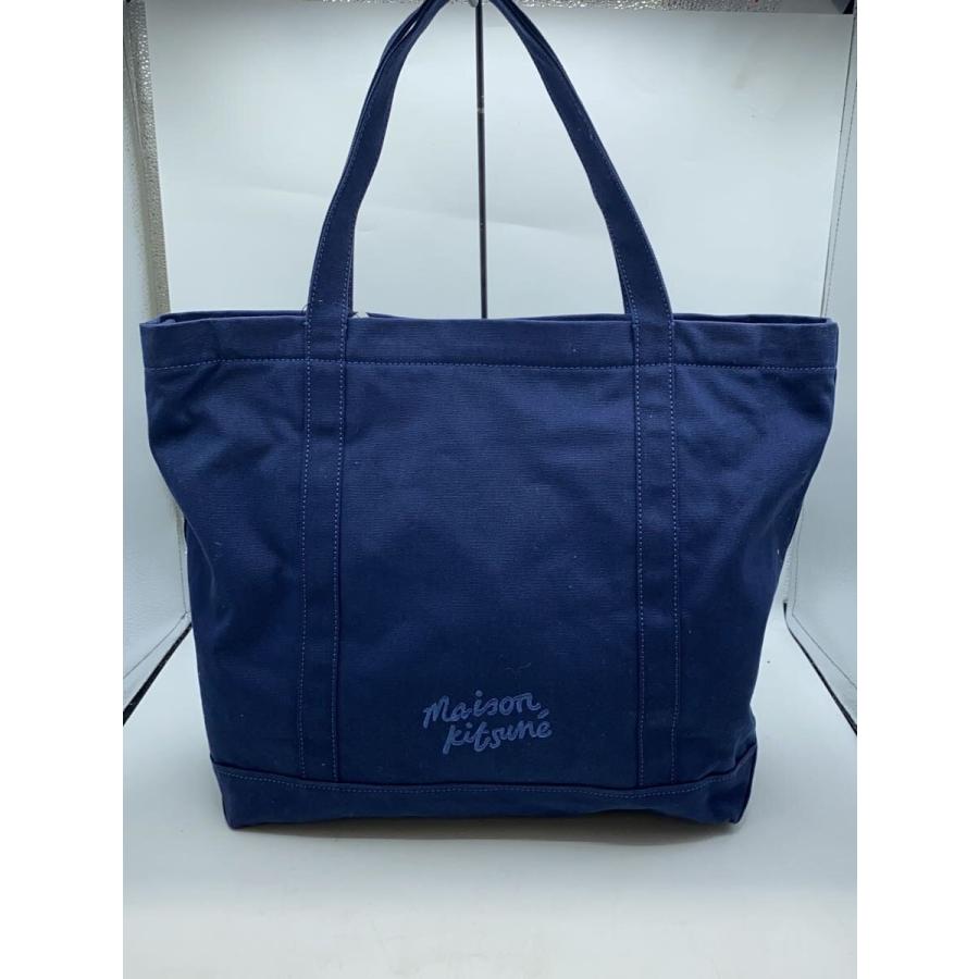 MAISON KITSUNE◇トートバッグ/コットン/NVY/LW05104WW0107