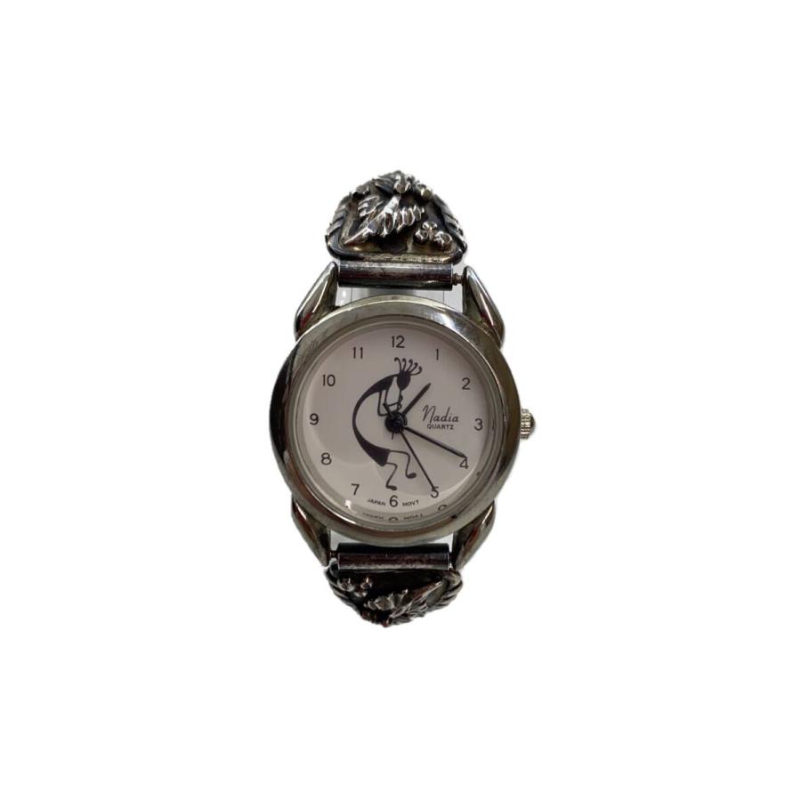 NAVAJO◇クォーツ腕時計/アナログ/SLV/インディアンジュエリー