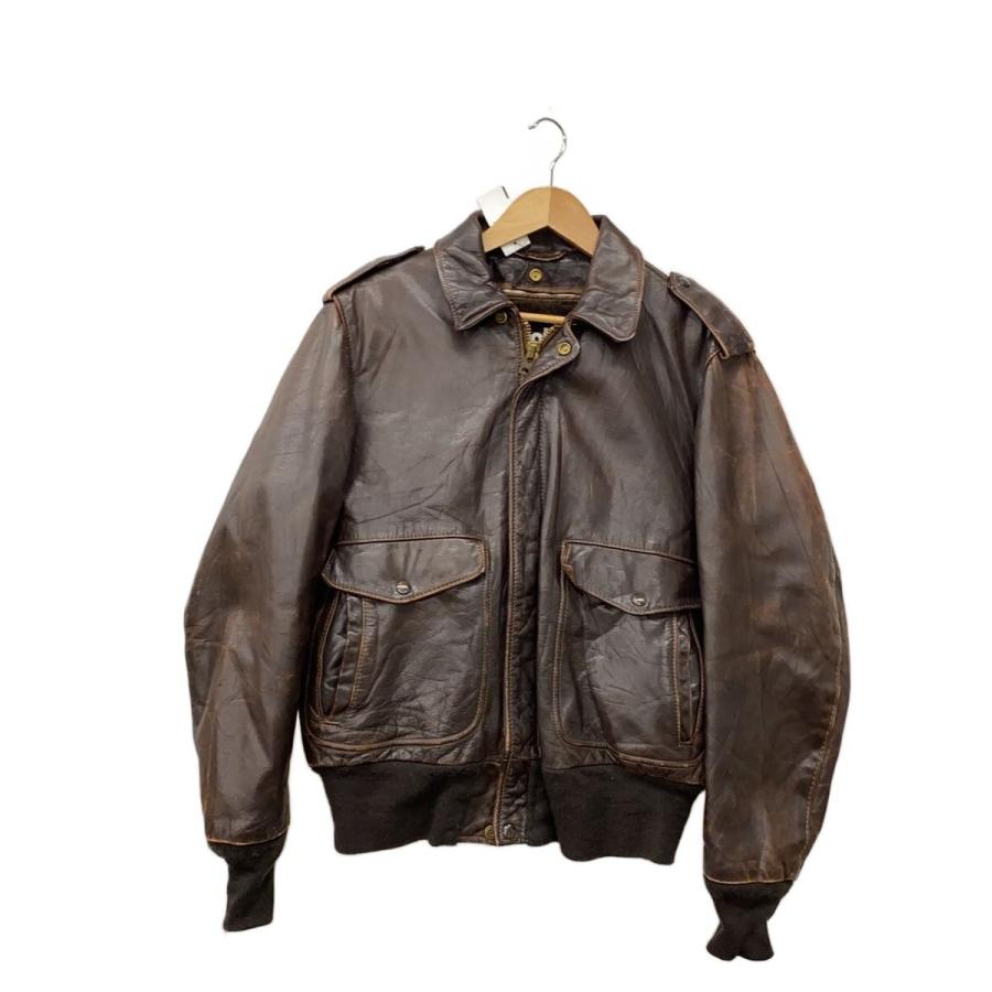 Schott◇A-2/LEATHER FLIGHT JACKET/42/レザー/BRW/184SM// : セカンド