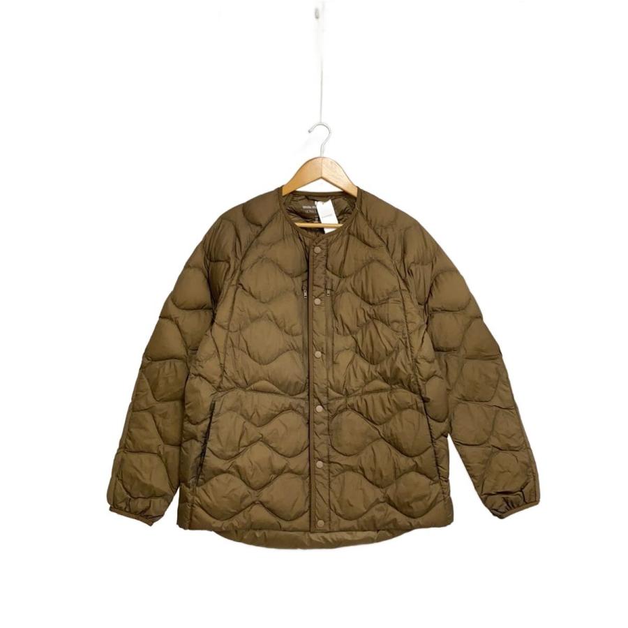 UNIQLO×White Mountaineering◇ダウンジャケット/L/ナイロン/BRW/無地 