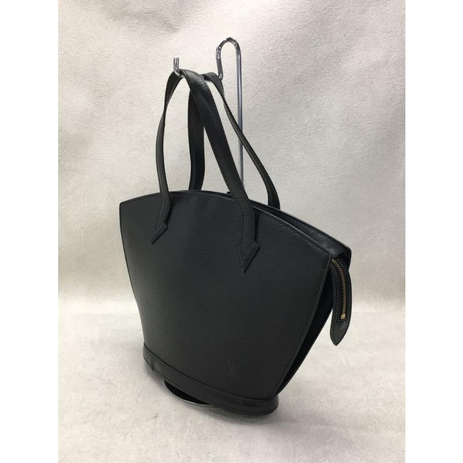 LOUIS VUITTON◇ルイヴィトン/サンジャック_エピ_BLK/レザー/黒 LOUIS VUITTON◇ルイヴィトン/サンジャック_エピ_BLK/レザー/黒