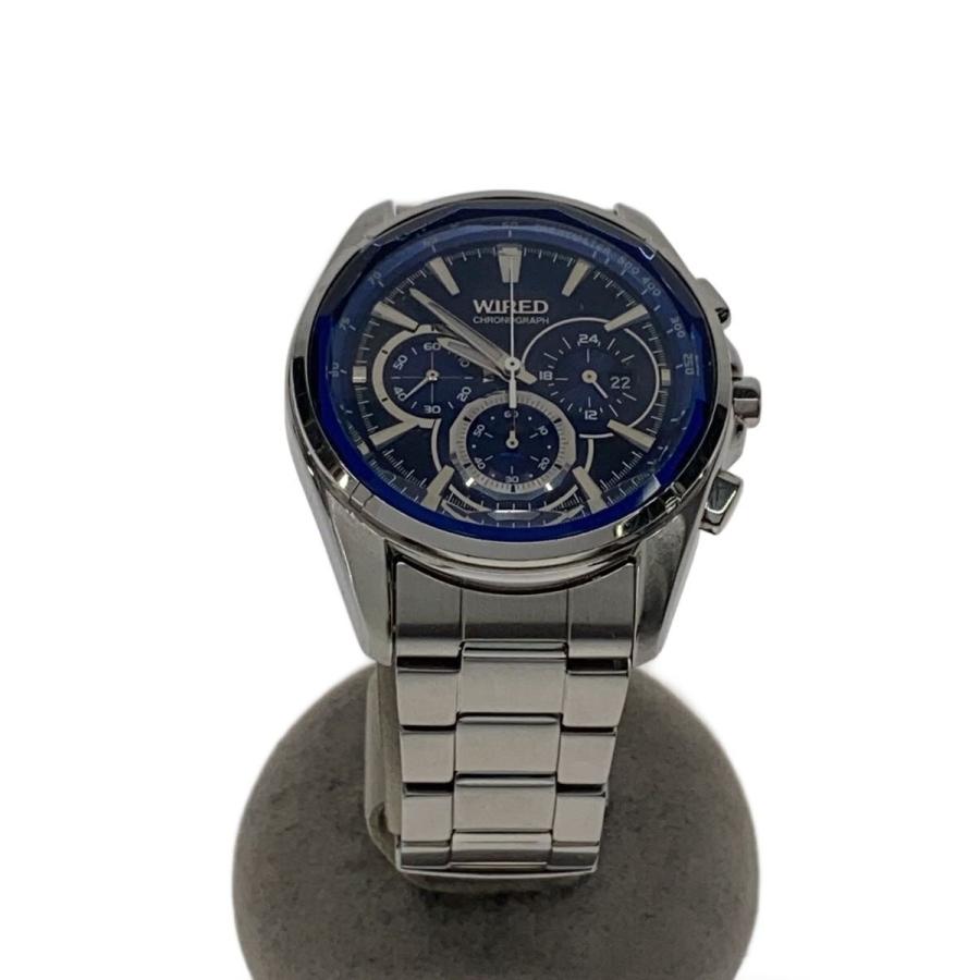 未使用　WIRED クォーツ腕時計 青 WIRED◇クォーツ腕時計/アナログ/7T12-0AT0 : セカンドストリートYahoo