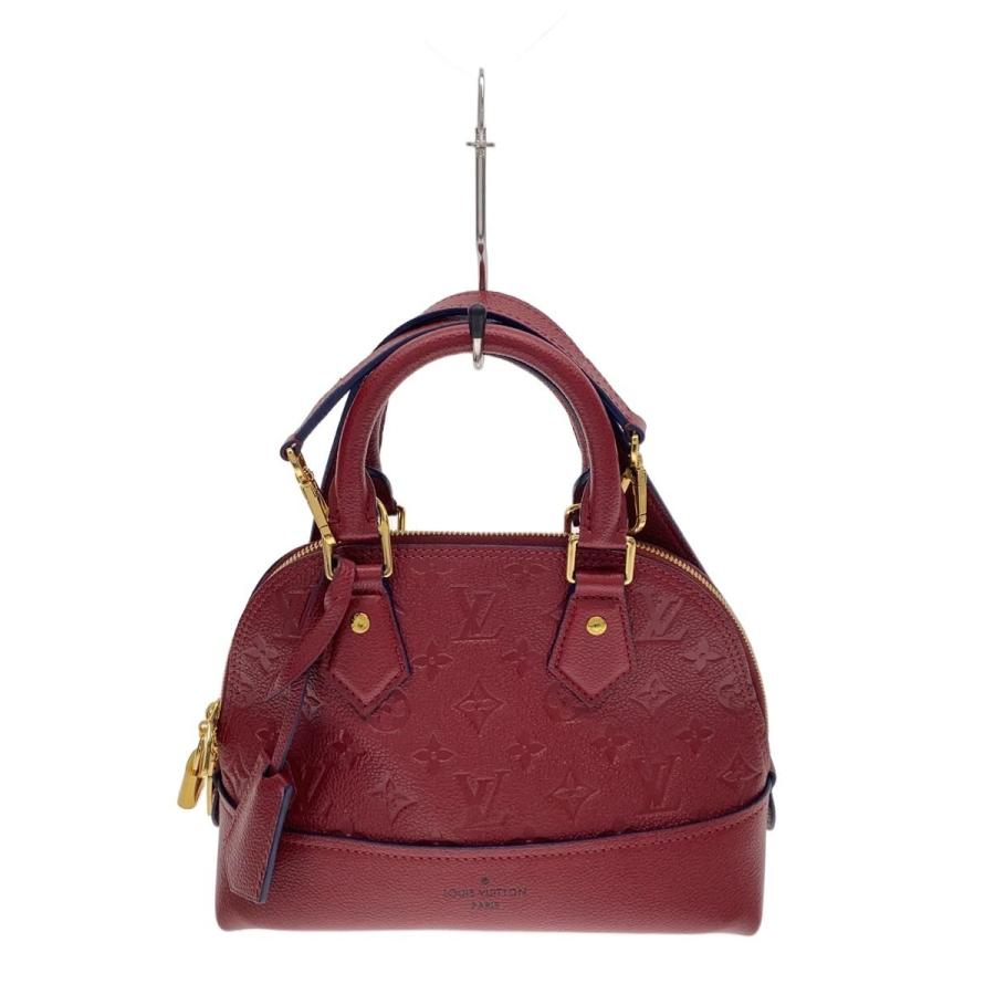 安心鑑定クリア済　ルイヴィトン ネオアルマBB アンプラントです LOUIS VUITTON◇ネオ・アルマBB_モノグラム・アンプラント/牛革/RED