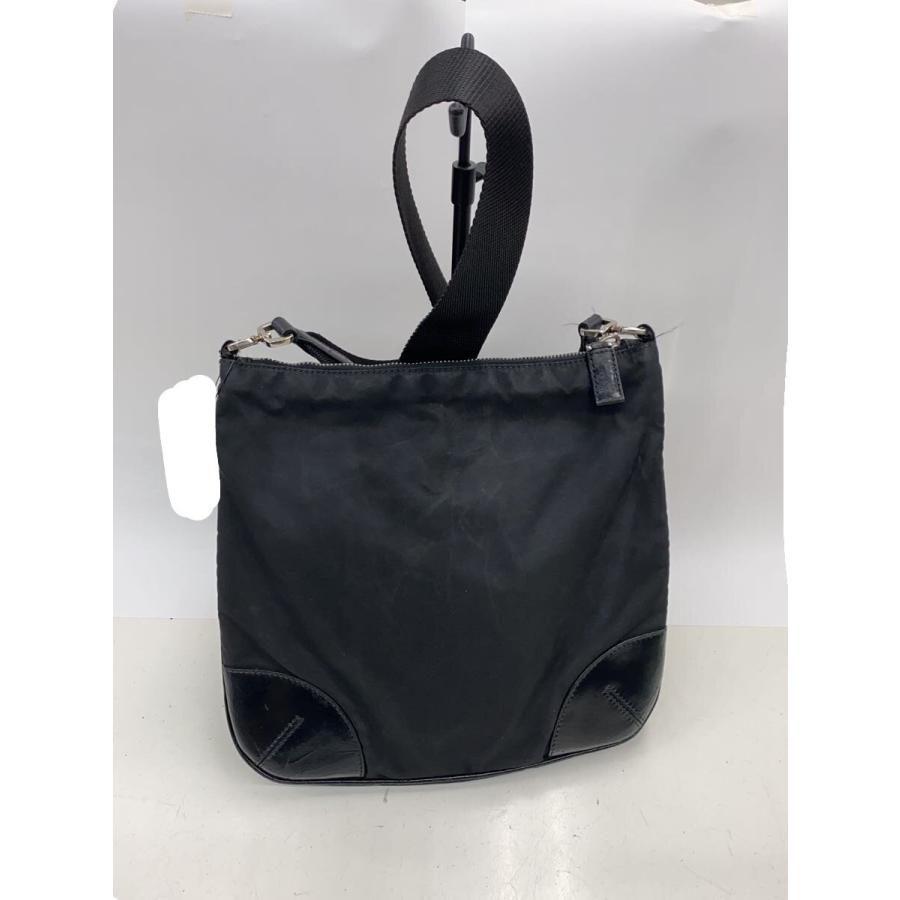 PRADA◇ショルダーバッグ/ナイロン/BLK/無地/BT0332 : セカンド 