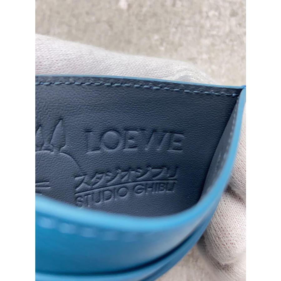LOEWE◇カードケース/レザー/BLU/ハウルの動く城/カカシのカブ LOEWE◇カードケース/レザー/BLU/ハウルの動く城/カカシのカブ