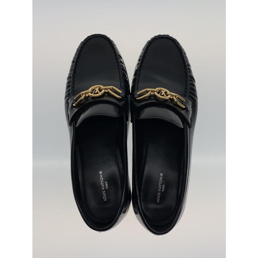 LOUIS VUITTON◇チェス/ローファー/37/BLK/レザー : セカンド