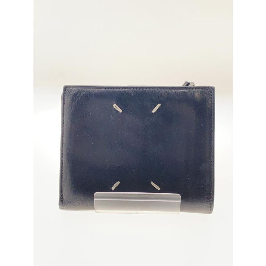 Maison Margiela◇2つ折り財布/レザー/BLK/メンズ/S55UI0289 P1959