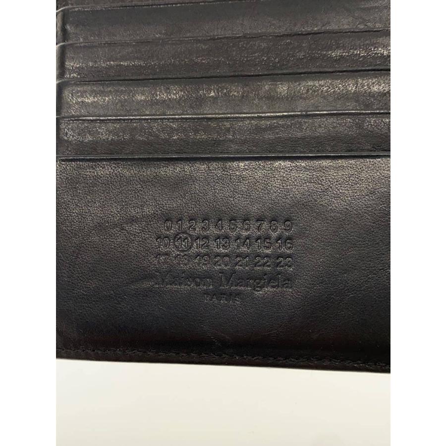 Maison Margiela◇2つ折り財布/レザー/BLK/メンズ/S55UI0289 P1959
