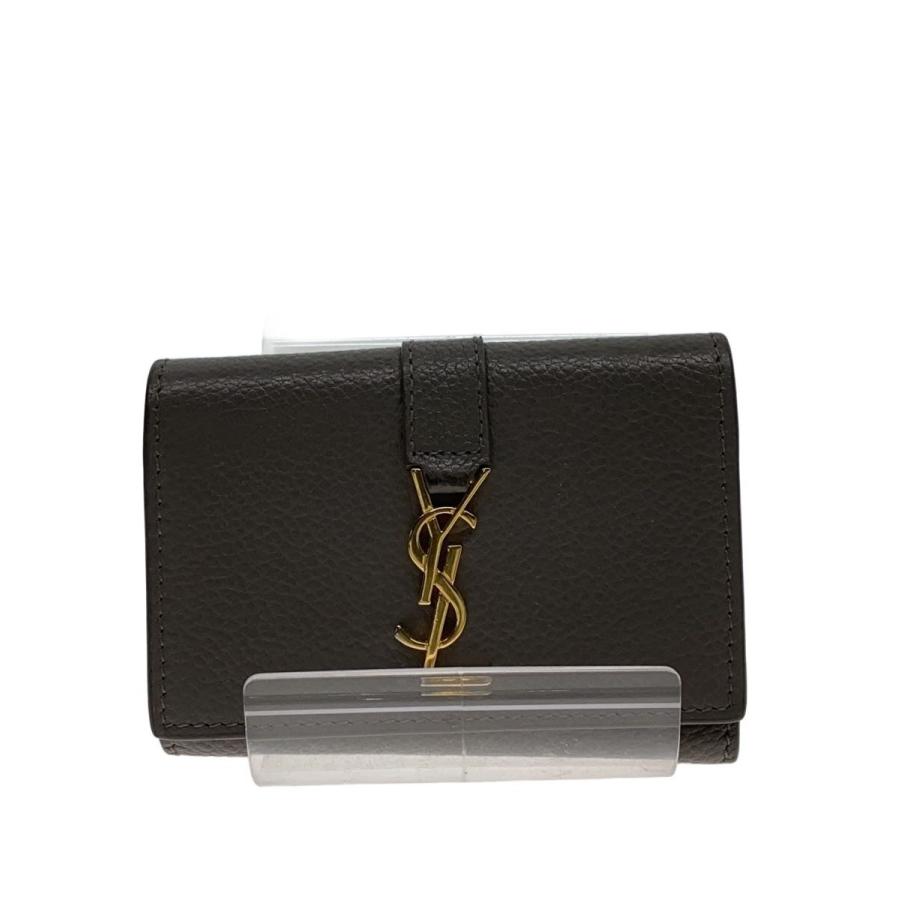 【しんすけ】SAINT LAURENT キーケース 財布 ケース YVES SAINT LAURENT◇キーケース/--/GRY/レディース// : セカンド