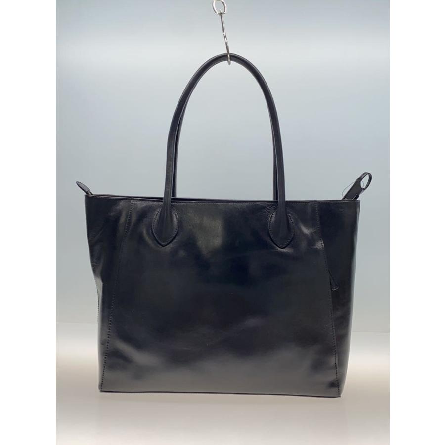MOTHERHOUSE◇アンティークキャリアトート/トートバッグ/レザー/BLK