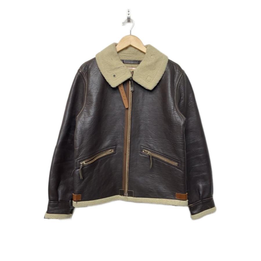 HYSTERIC GLAMOUR◇フライトジャケット/L/羊革/BRW/02173LB03