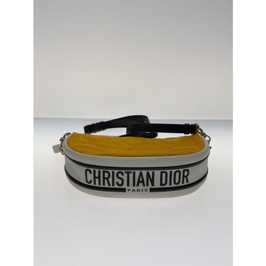 Christian Dior◆VIBE SMALL/ショルダーバッグ/レザー/YLW/M7200_3