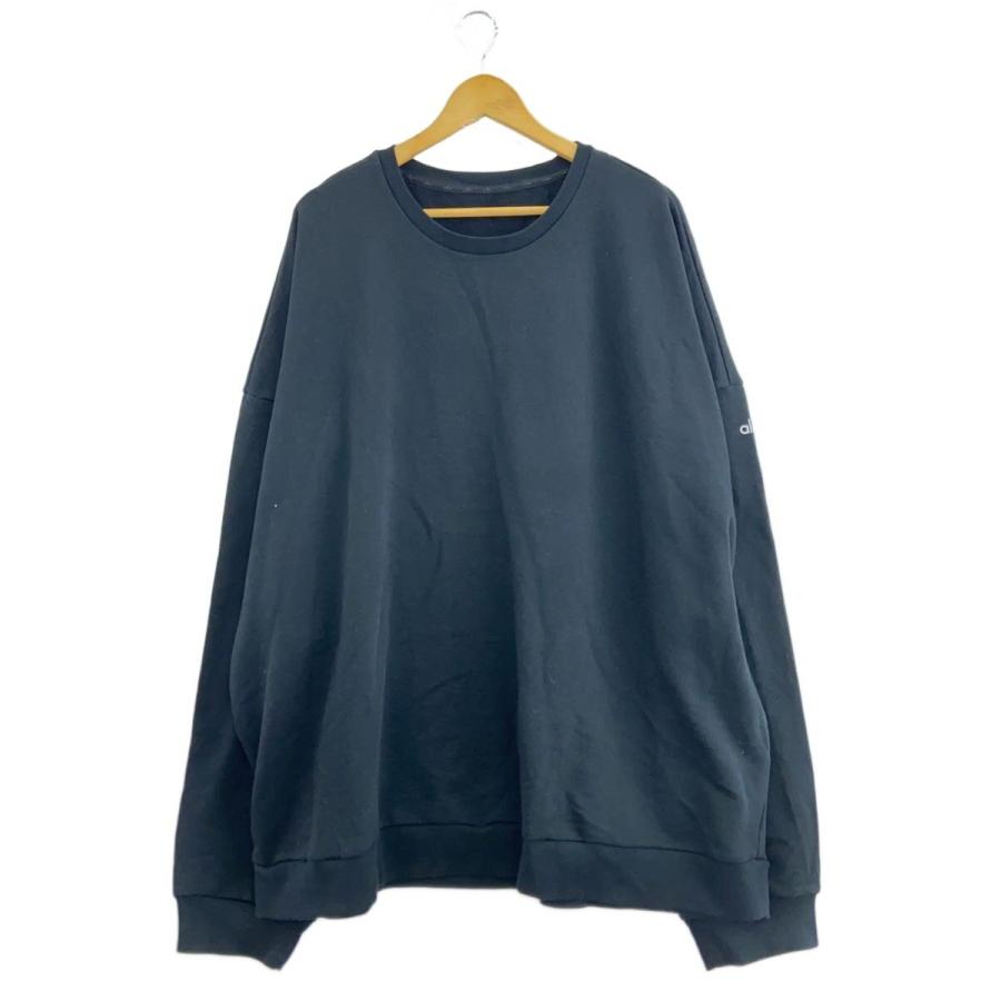alo(ALO YOGA)◇Chill Crew Neck Pullover/スウェット/2L/コットン/BLK