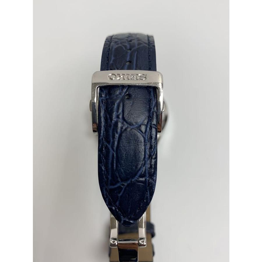 SEIKO KSN8T6C レザー クォーツ 腕時計 Seiko Chronograph KSN8T6C Date Blk Slv Gold Round Quartz