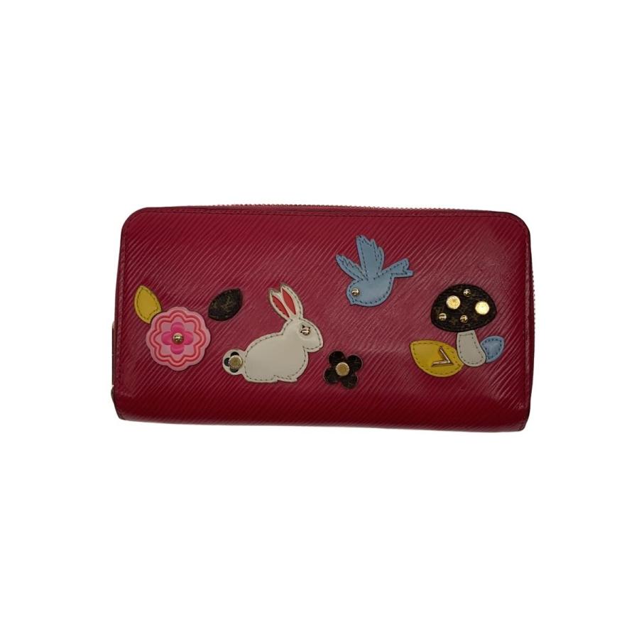 LOUIS VUITTON◇ジッピー・ウォレット_エピ/牛革/RED/レディース