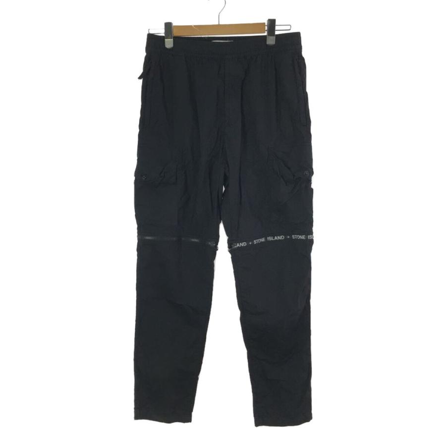 STONE ISLAND◇カーゴパンツ/コットン/BLK/無地/7615325E4 : セカンド 