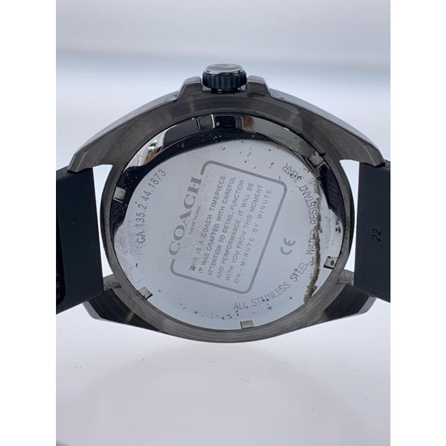 COACH◇クォーツ腕時計/アナログ/ラバー/GRY/GRY/C001 : セカンド