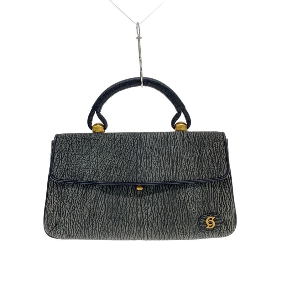 セレンシー　シャークハンドバッグ CELENCEE◇ハンドバッグ/--/GRY/シャークスキン : セカンドストリート