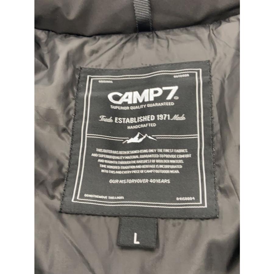 CAMP7◇ダウンジャケット/L/ポリエステル/BLK/CP-4616001/CP-TEX 