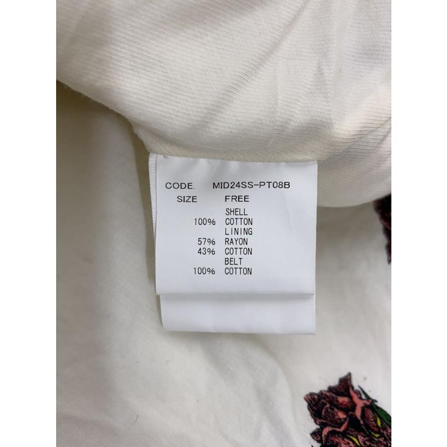 Midorikawa◆ボトム/FREE/コットン/WHT/総柄/mid24ss-pt08b_4