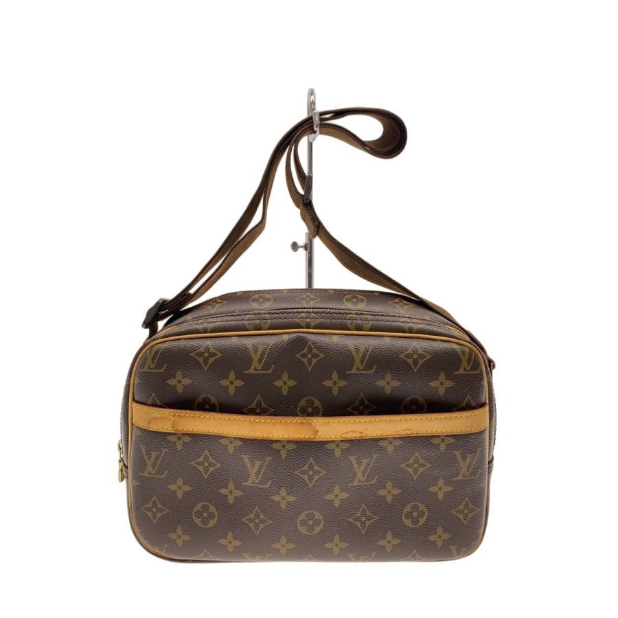Louis Vuitton リポーターPM LOUIS VUITTON◇リポーターPM_モノグラム・キャンバス/PVC/BRW