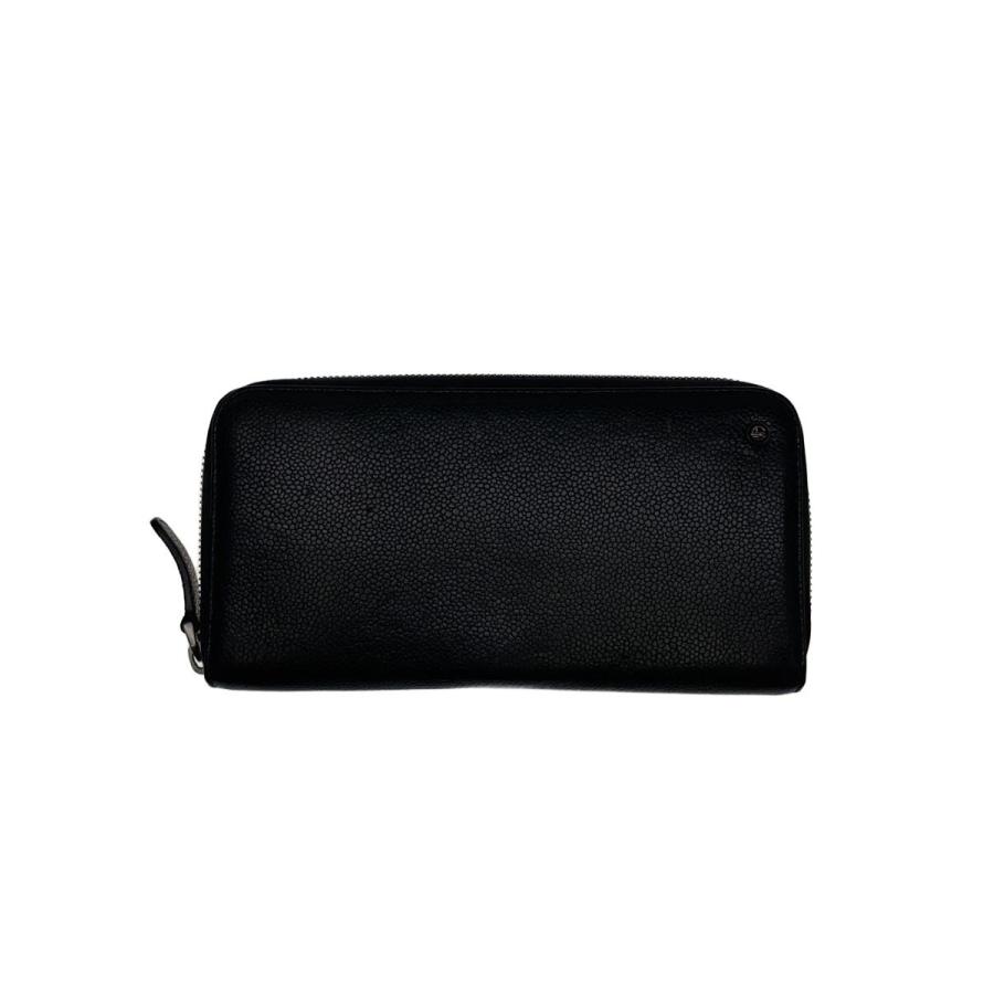 GIORGIO ARMANI 長財布 レザー ブラック GIORGIO ARMANI◇長財布/レザー/BLK/メンズ// : セカンドストリート