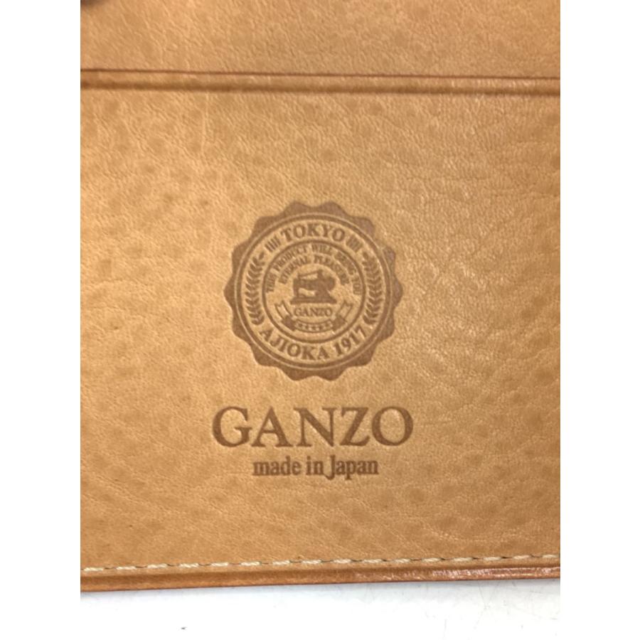 GANZO◇2つ折り財布/レザー/BRW/無地/メンズ : 2341011860114