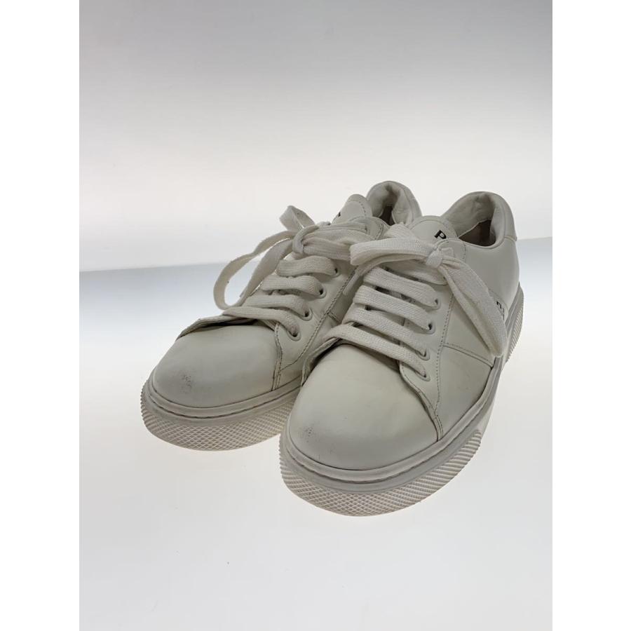 PRADA◇ローカットスニーカー/38/WHT/レザー/1E223M : セカンド 