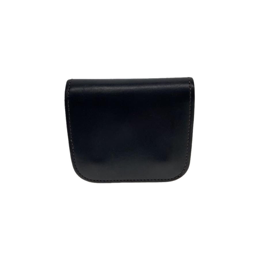 WILD SWANS 二つ折り財布 WILD SWANS◇2つ折り財布/レザー/BLK/無地/メンズ : セカンド