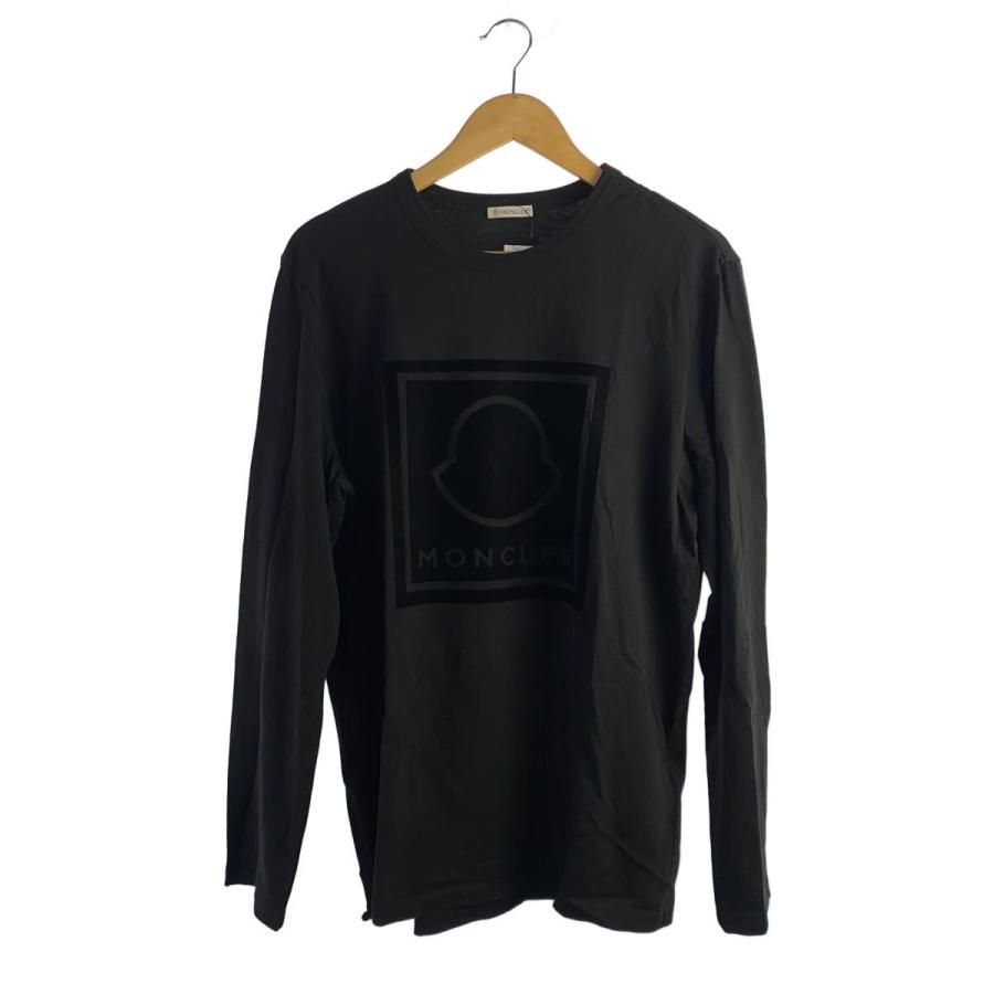 MONCLER◇長袖Tシャツ/L/コットン/BLK/G20918D00002 8390T : セカンド