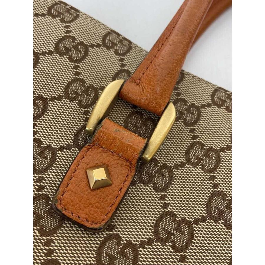 GUCCI◇トートバッグ_GGキャンバス/--/BEG/総柄 : セカンドストリート