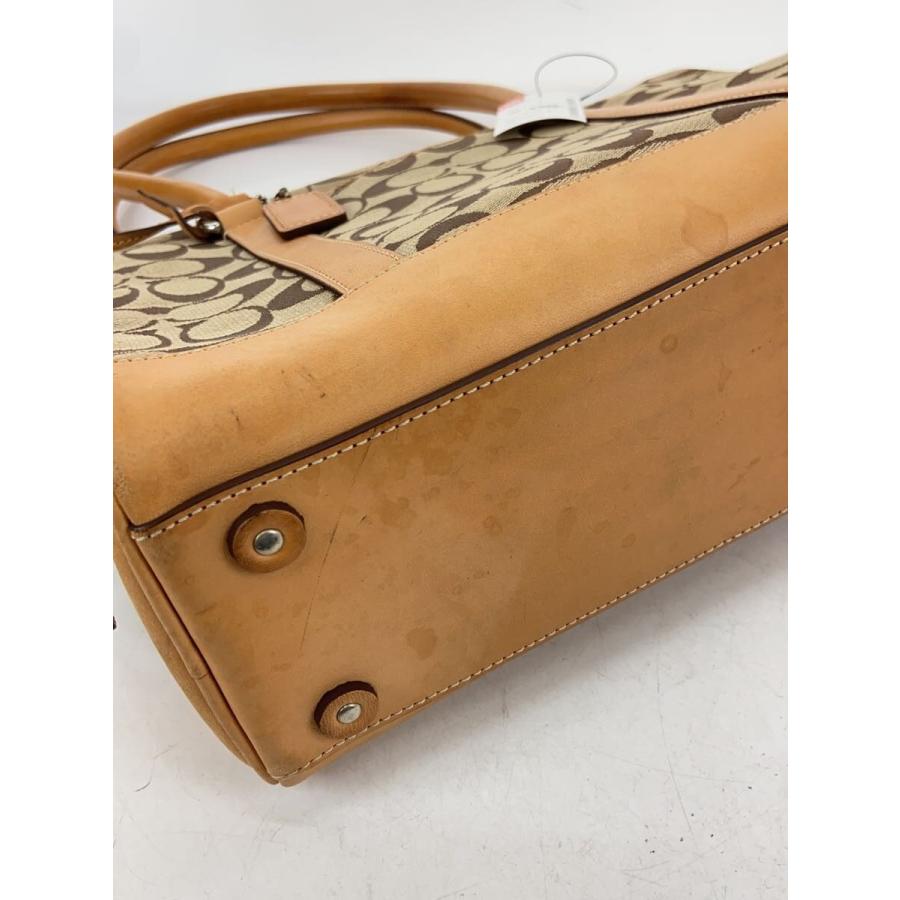 COACH◇トートバッグ_シグネチャー/キャンバス/BEG/総柄 : セカンド