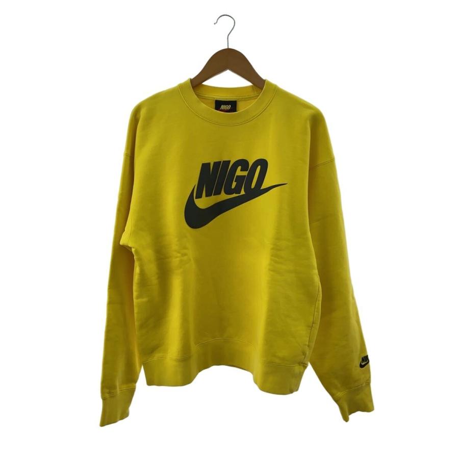 NIKE◇×NIGO/NRG Crew Fleece/スウェット/M/コットン/YLW : セカンド 